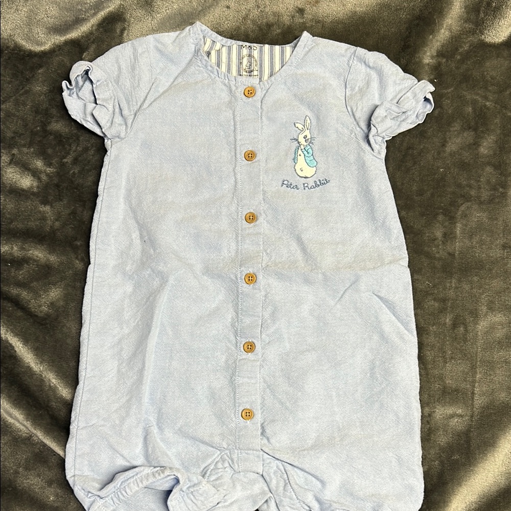 Peter Rabbit Blue Baby Romper 12/18 months